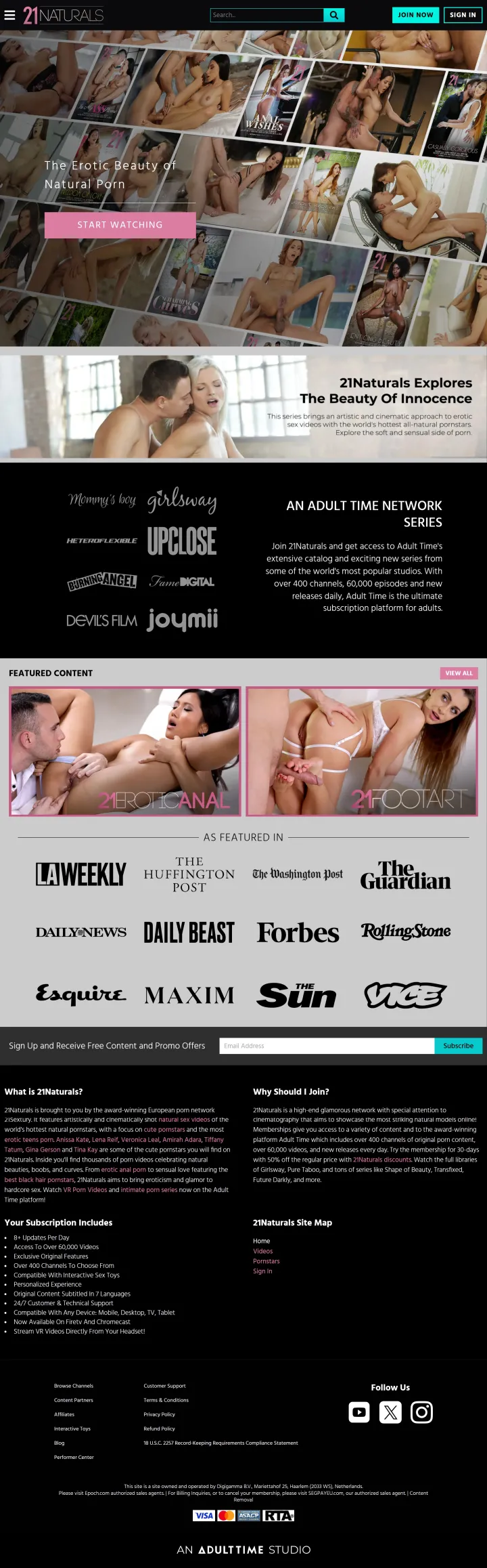21Naturals Screenshot